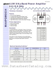 MAAPGM0034 datasheet pdf Tyco Electronics