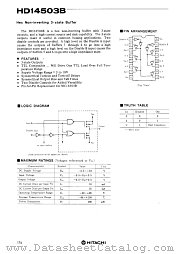 HD14503 datasheet pdf Hitachi Semiconductor