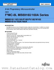 MB89160 datasheet pdf Fujitsu Microelectronics