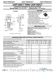 UGF18 datasheet pdf General Semiconductor