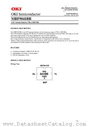MBF9041BB datasheet pdf OKI electronic componets