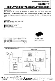 M50427FP datasheet pdf Mitsubishi Electric Corporation