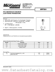 MRF904 datasheet pdf Microsemi