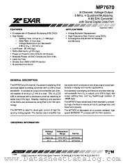 MP7670AN datasheet pdf Exar