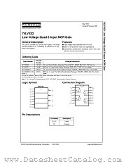 74LVX02MTCX_NL datasheet pdf Fairchild Semiconductor
