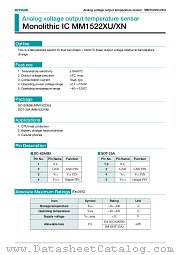 MM1522 datasheet pdf Mitsumi Electric