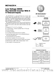 MC74LCX14M datasheet pdf ON Semiconductor