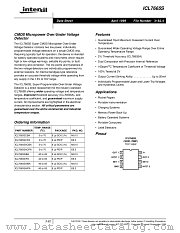 ICL7665SCPA datasheet pdf Intersil