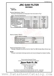 NSVS822 datasheet pdf New Japan Radio
