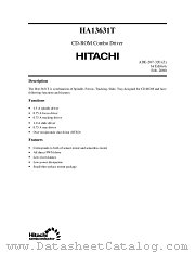 HA13631T datasheet pdf Hitachi Semiconductor