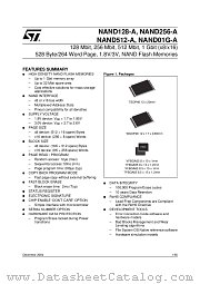 NAND128R4A0AZB1 datasheet pdf ST Microelectronics
