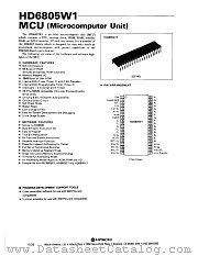 HD6805W1 datasheet pdf Hitachi Semiconductor