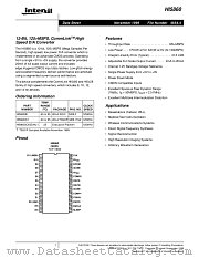 HI5860IB datasheet pdf Intersil