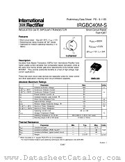 IRGBC40M-S datasheet pdf International Rectifier