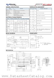 MTC-16204X datasheet pdf Microtips Technology