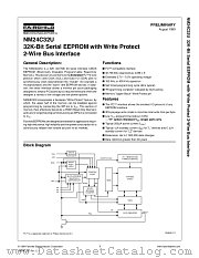 NM24C32U datasheet pdf Fairchild Semiconductor