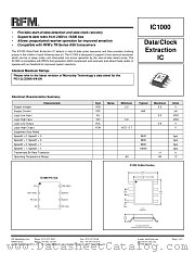IC1000 datasheet pdf RF Monolithics Inc