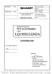 LQ150X1LGN2A datasheet pdf SHARP