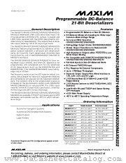 MAX9222ETM datasheet pdf MAXIM - Dallas Semiconductor