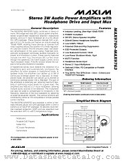 MAX9760ETI datasheet pdf MAXIM - Dallas Semiconductor