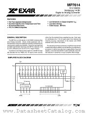 MP7614JN datasheet pdf Exar