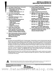 MSP430X12X2 datasheet pdf Texas Instruments