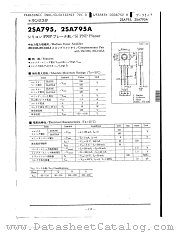 2SA795A datasheet pdf Panasonic