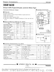 2SD1632 datasheet pdf Panasonic