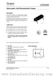 CNY21 datasheet pdf TEMIC