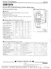 2SD1576 datasheet pdf Panasonic