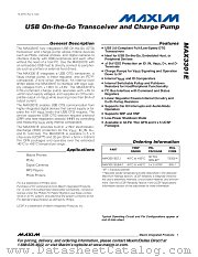 MAX3301EEBA-T datasheet pdf MAXIM - Dallas Semiconductor