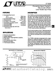 LT1008CH datasheet pdf Linear Technology