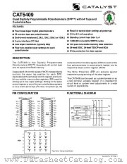 CAT5409BI-10-TE13 datasheet pdf Catalyst Semiconductor