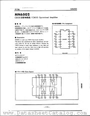 MN6502 datasheet pdf Panasonic