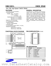 KM611001L datasheet pdf Samsung Electronic